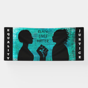 Black Lives Materie Equality and Justice Spandoek