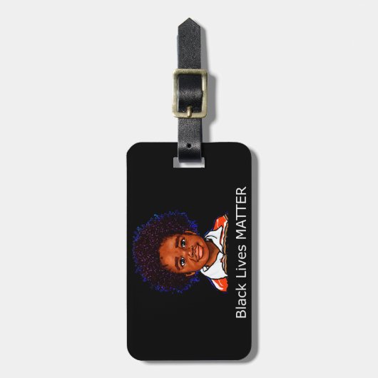 Black Lives Materie Family Child Boy Racism Son Bagagelabel (Voorkant verticaal)