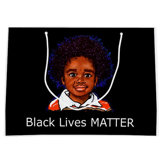 Black Lives Materie Family Child Boy Racism Son Groot Cadeauzakje (Voorkant)