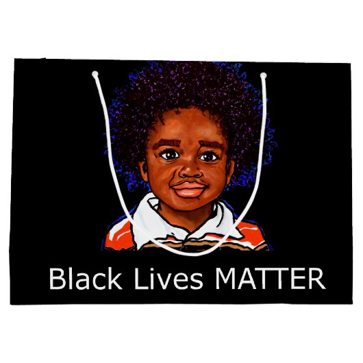 Black Lives Materie Family Child Boy Racism Son Groot Cadeauzakje (Achterkant)