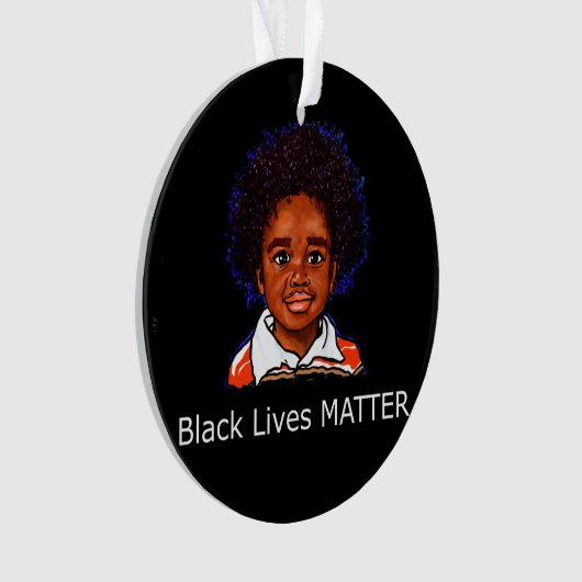 Black Lives Materie Family Child Boy Racism Son Ornament (voorkant)