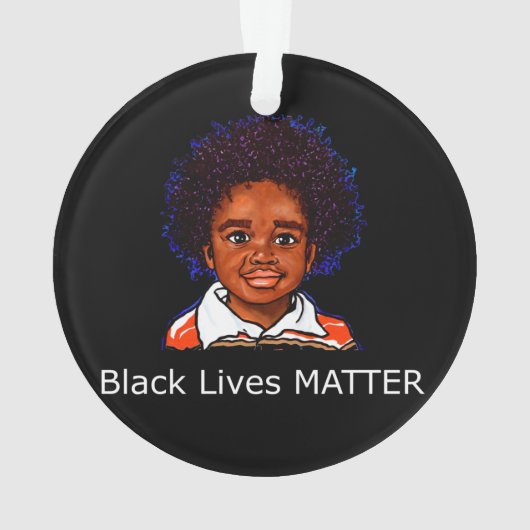 Black Lives Materie Family Child Boy Racism Son Ornament (achterkant)
