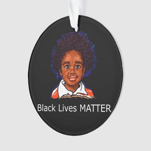 Black Lives Materie Family Child Boy Racism Son Ornament (voorkant)