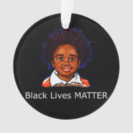 Black Lives Materie Family Child Boy Racism Son Ornament