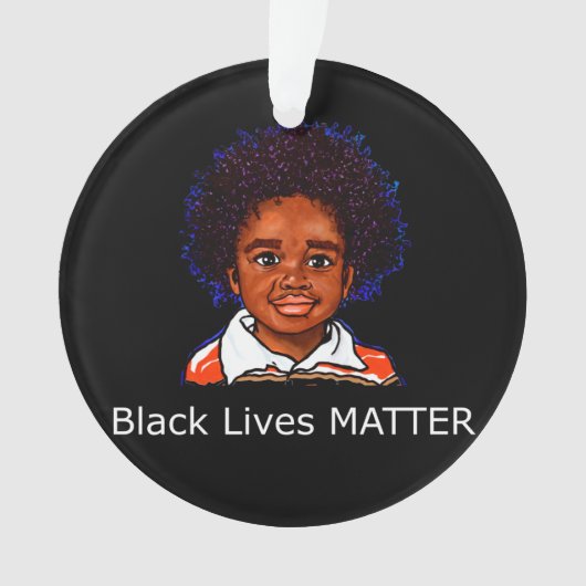 Black Lives Materie Family Child Boy Racism Son Ornament (voorkant)