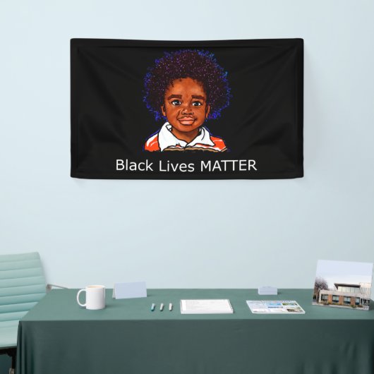 Black Lives Materie Family Child Boy Racism Son Spandoek (Beurs)