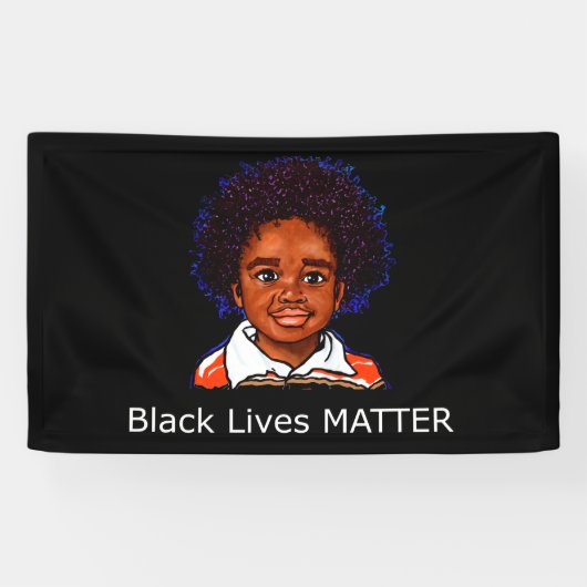Black Lives Materie Family Child Boy Racism Son Spandoek (Horizontaal)
