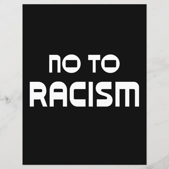 Black Lives Materie No to Racism (Voorkant)
