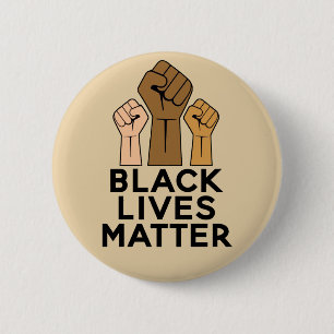 Black Lives Materie - Solidariteit eerste pomp Ronde Button 5,7 Cm