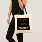 Black Lives Matte Big Text Tote Bag (Voorkant (product))
