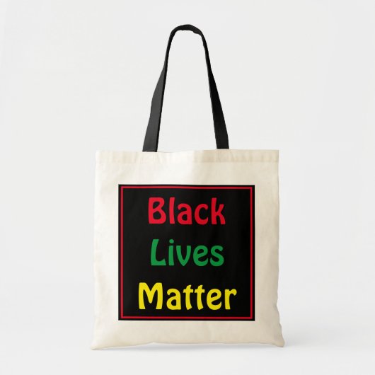 Black Lives Matte Big Text Tote Bag (Voorkant)