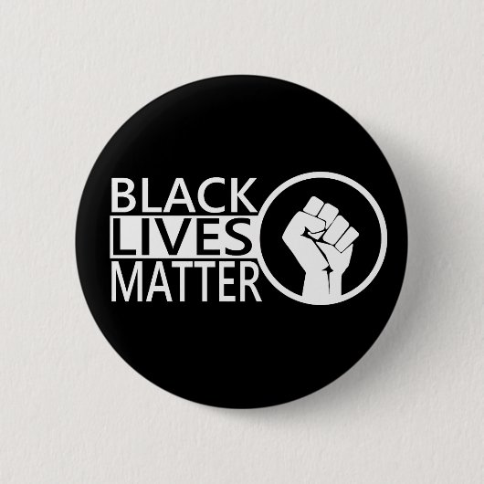 Black Lives Matte #blacklivesmatter Protest Ronde Button 5,7 Cm (Voorkant)