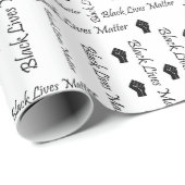 Black Lives Matte BLM African American Protest Cadeaupapier (Rol Hoek)
