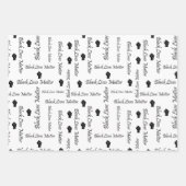 Black Lives Matte BLM African American Protest Inpakpapier Vel (Voorkant)