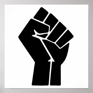 Black Lives Matte FIST 4 #BLM Poster
