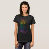 Black Lives Matte, Love is Love Gift for Protest T-shirt (Voorkant volledig)