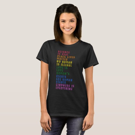 Black Lives Matte, Love is Love Gift for Protest T-shirt (Voorkant volledig)