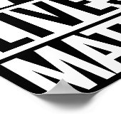 Black Lives Matte op maat Poster (Hoek)