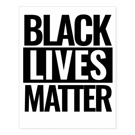 Black Lives Matte op maat Rubberstempel (Afrduk)