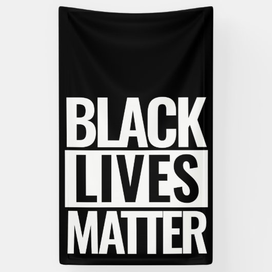 Black Lives Matte op maat Spandoek (Verticaal)