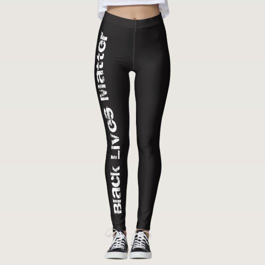 Black Lives Matte Simple Leggings (Voorkant)