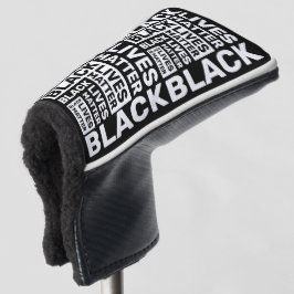 Black Lives Matte Simple White Black Typografie Golfheadcover
