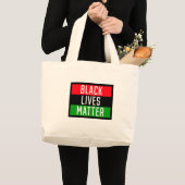Black Lives Matter 2 Grote Tote Bag (Voorkant (product))