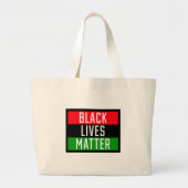 Black Lives Matter 2 Grote Tote Bag (Voorkant)