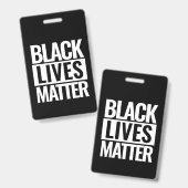 Black Lives Matter Aangepast Badge (Voor- en achterkant)