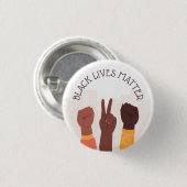 Black Lives Matter - aangepaste tekst Ronde Button 3,2 Cm (Voorkant /achterkant)