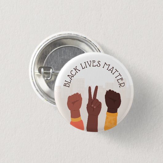 Black Lives Matter - aangepaste tekst Ronde Button 3,2 Cm (Voorkant /achterkant)