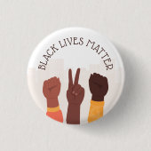 Black Lives Matter - aangepaste tekst Ronde Button 3,2 Cm (Voorkant)