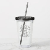 Black Lives Matter Acryl Drinkbeker (Achterkant)