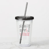 Black Lives Matter Acryl Drinkbeker (Achterkant)