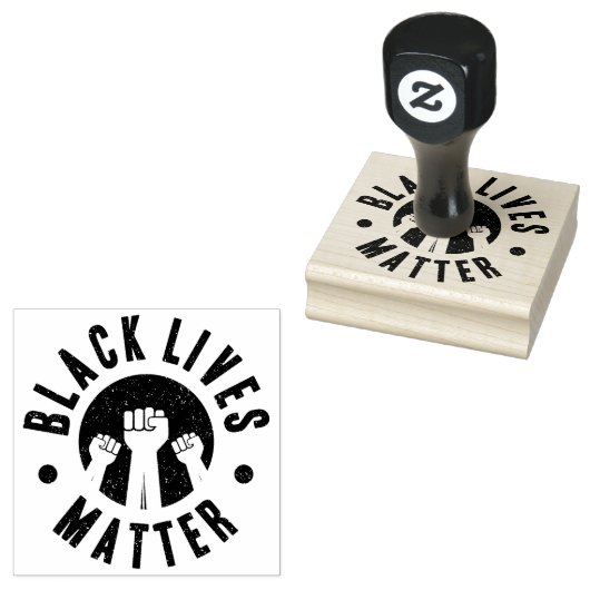 Black Lives Matter-adres Rubberstempel (Gestempeld)