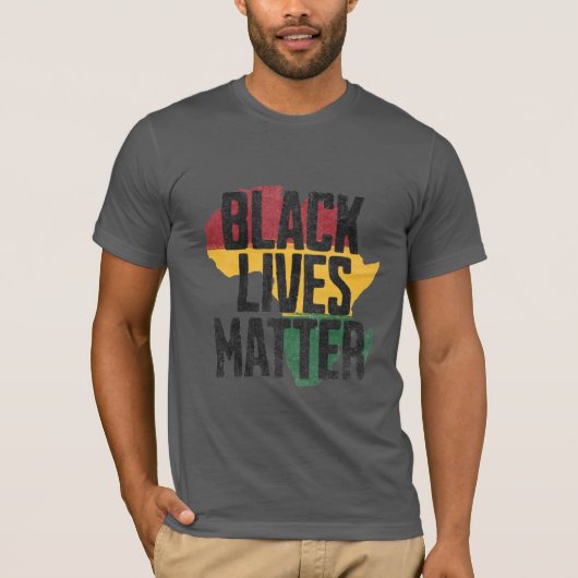 Black Lives Matter Afrika  T-shirt (Voorkant)
