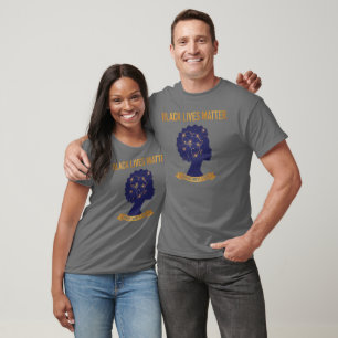 Black Lives Matter Afro Afrika Kaart Empowerment T-shirt