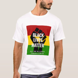 BLACK LIVES MATTER All One in Christ T-shirt