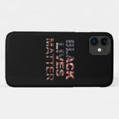 Black Lives Matter | Amerikaanse vlag Case-Mate iPhone Case (Achterkant (horizontaal))