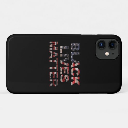 Black Lives Matter | Amerikaanse vlag Case-Mate iPhone Case (Achterkant (horizontaal))