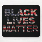 Black Lives Matter | Amerikaanse vlag Muismat (Voorkant)
