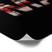 Black Lives Matter | Amerikaanse vlag Poster (Hoek)