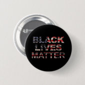 Black Lives Matter | Amerikaanse vlag Ronde Button 5,7 Cm (Voorkant /achterkant)