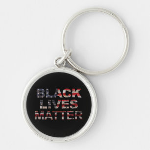 Black Lives Matter   Amerikaanse vlag Sleutelhanger