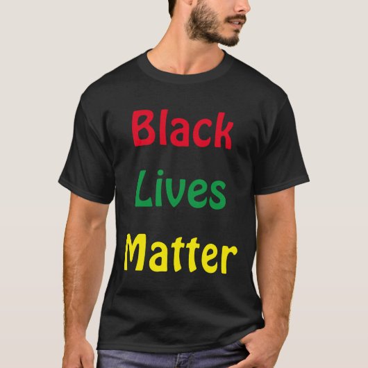 Black Lives Matter Anti-Racism T-shirt (Voorkant)