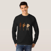 Black Lives Matter ASL Sign Language BLM T-shirt (Voorkant volledig)