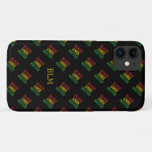 Black Lives Matter BHM Monogram Case-Mate iPhone Case (Achterkant (horizontaal))