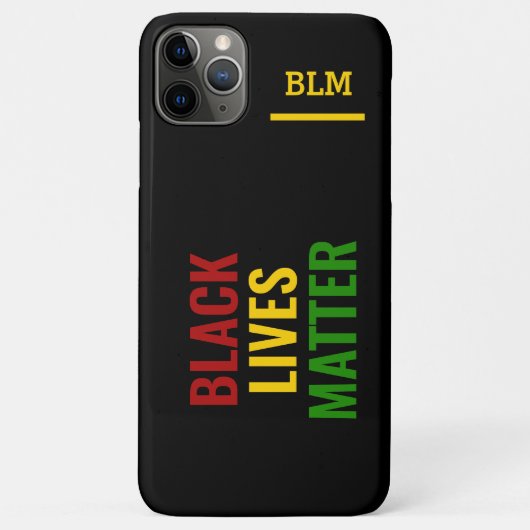 BLACK LIVES MATTER BHM Stylish Monogram Case-Mate iPhone Case (Achterkant)