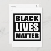 Black Lives Matter, Black History Maand, Equality Briefkaart (Voorkant / Achterkant)
