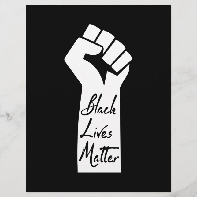 Black Lives Matter Black Woman Briefhoofd (Voorkant)